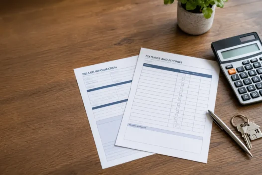 TA10 form fixtures and fittings guide for home sellers