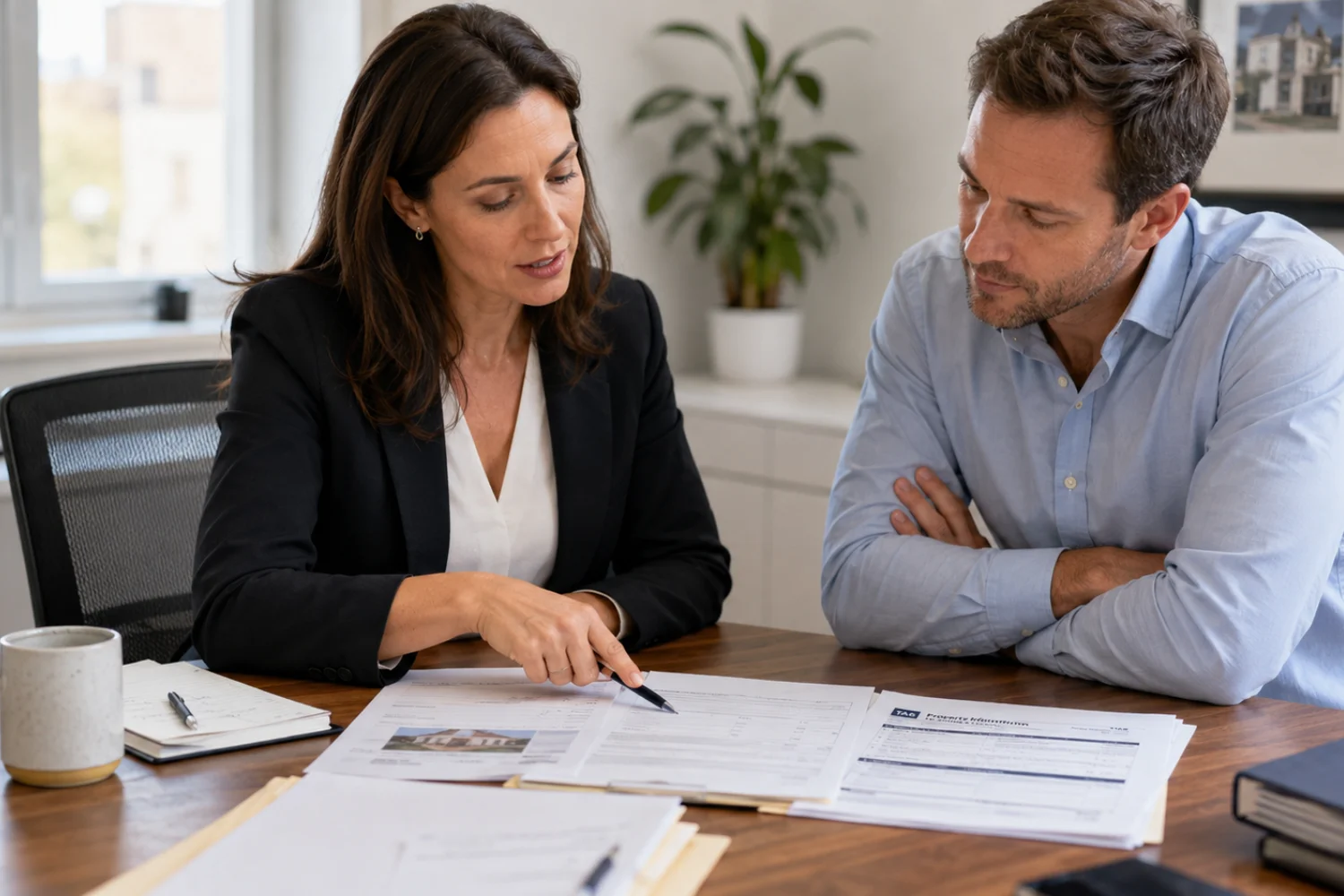 seller completing TA6 form sections with solicitor