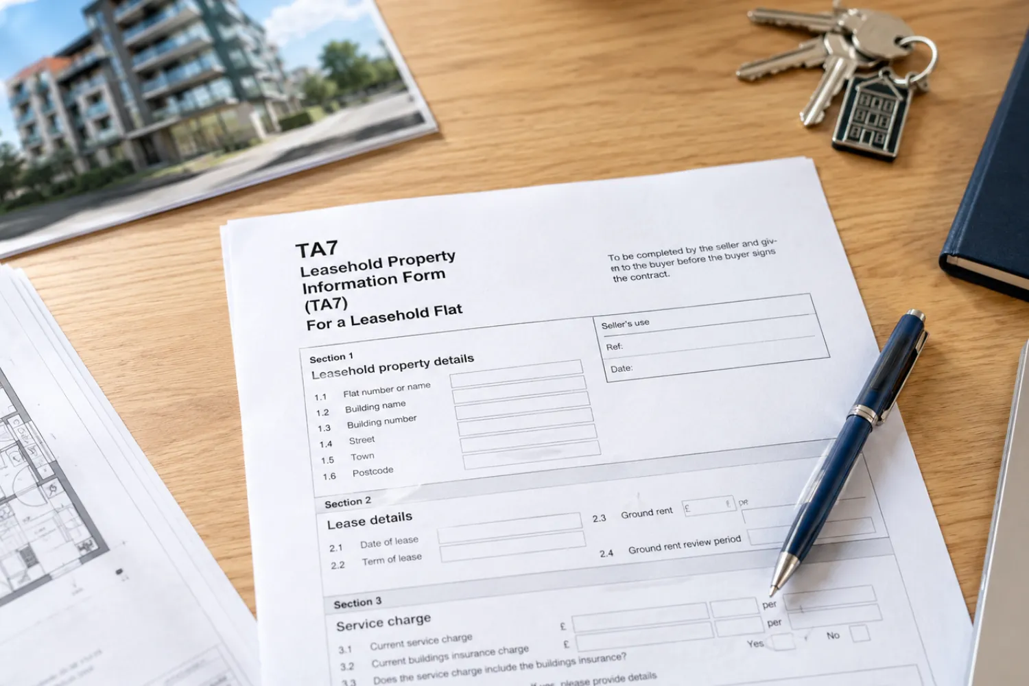 TA7 leasehold information form for selling a flat